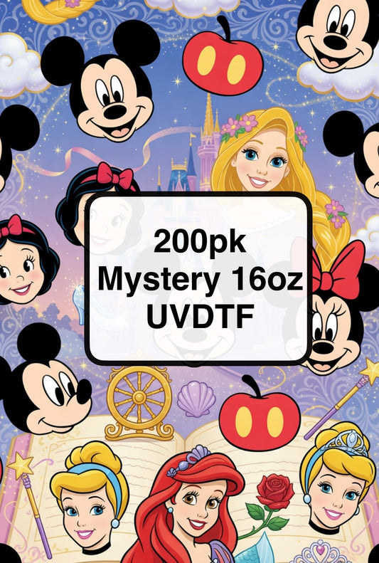 200pc mystery pack! 16oz UVDTF