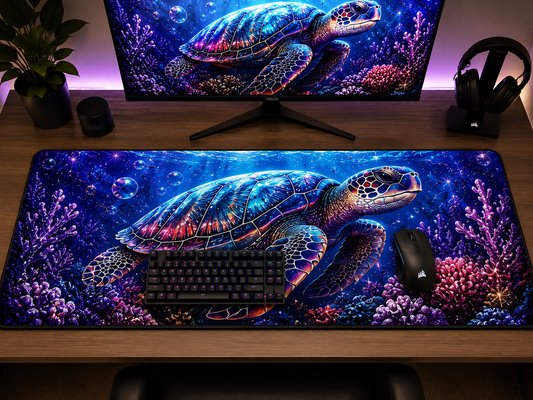 Turtle desk mat