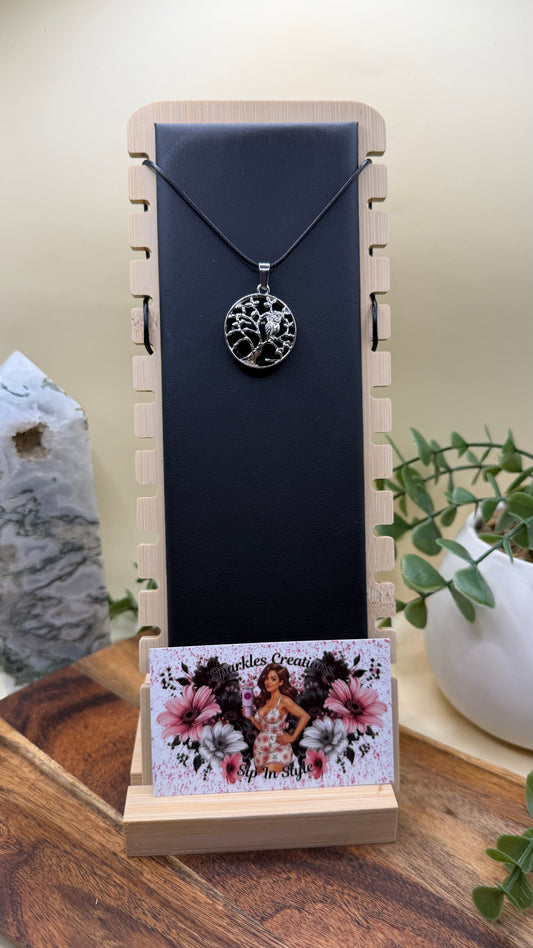 Obsidian pendant